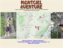 Tablet Screenshot of montciel-aventure.com